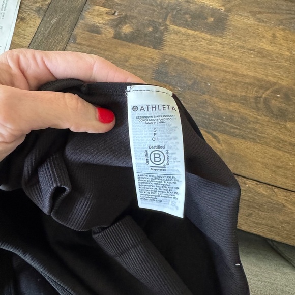 ATHLETA Aurora Bodysuit Shortie Black Size Small - Picture 4 of 4